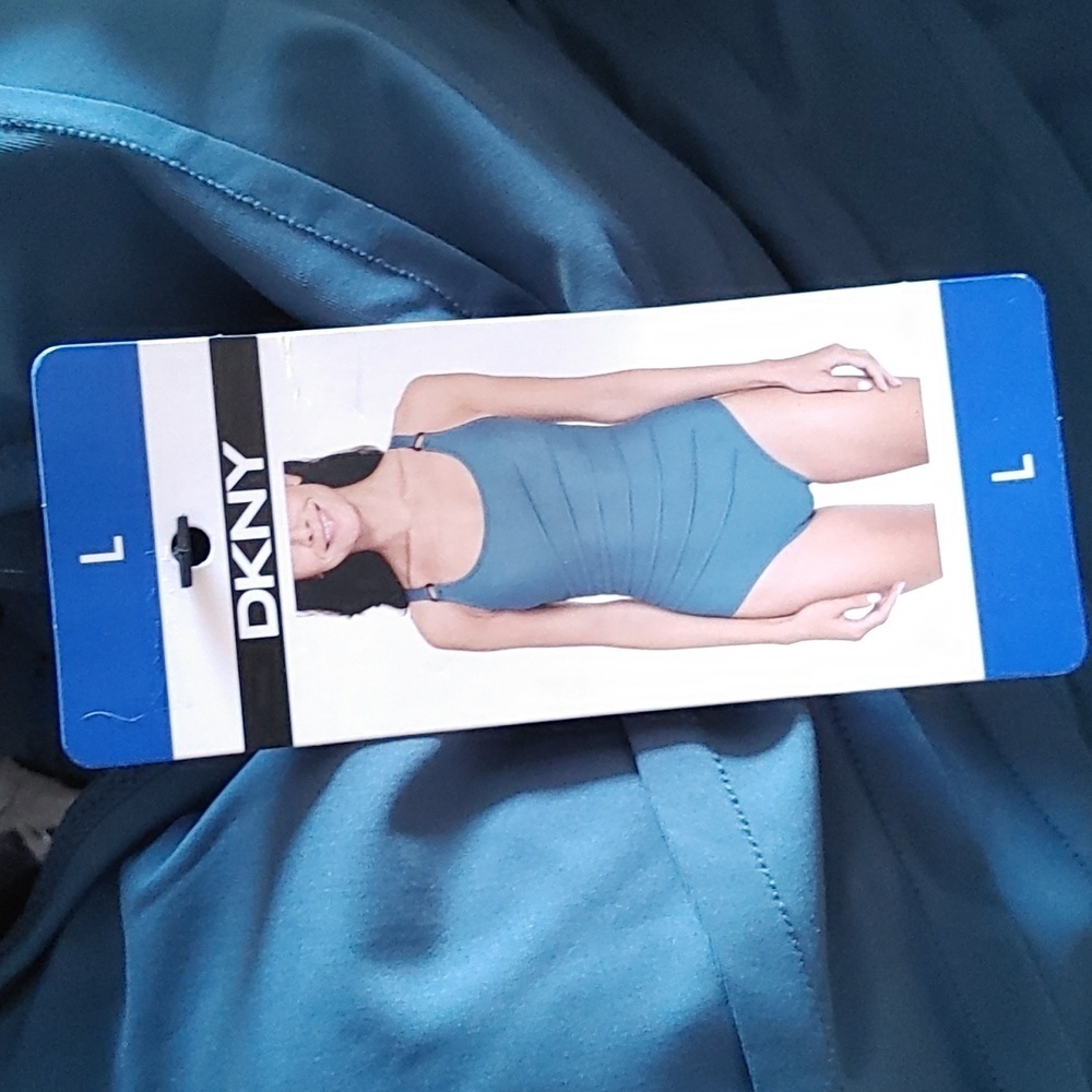 NWT DKNY one‎ piece swimsuit blue - Picture 7 of 10